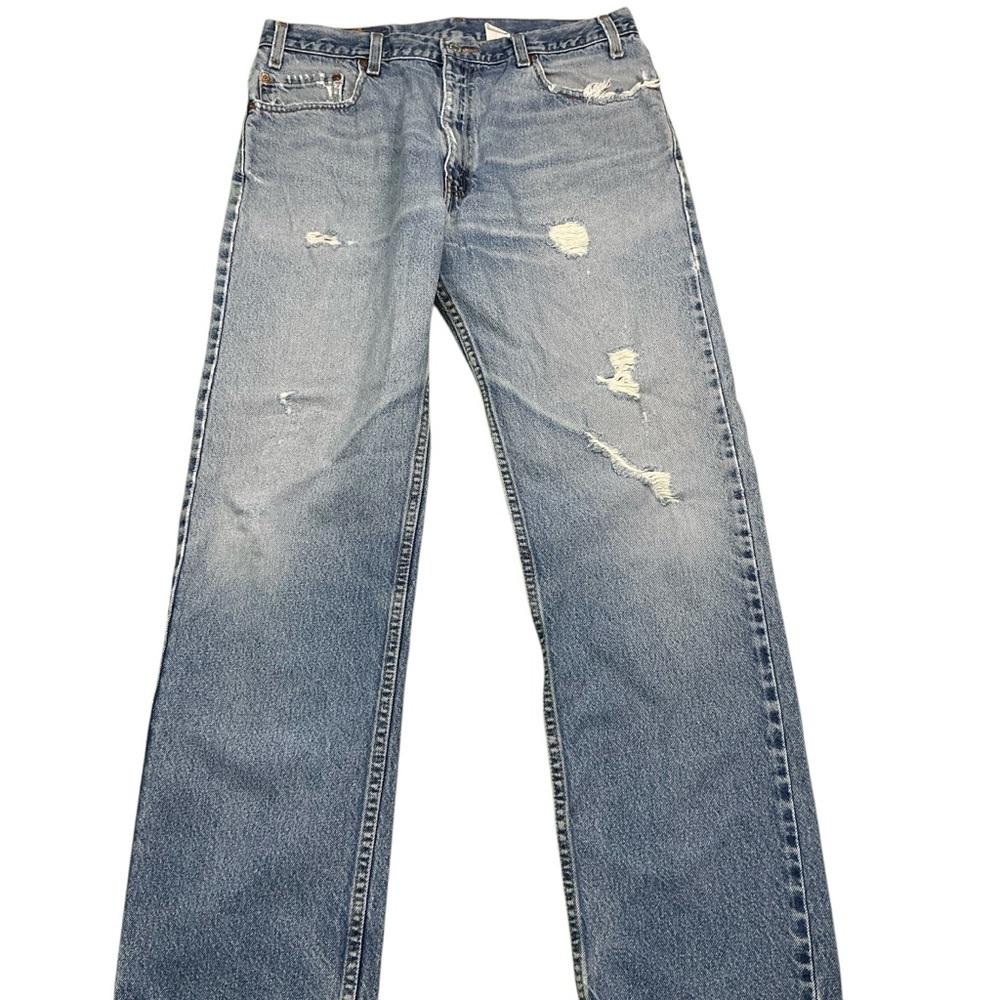 Vintage Levi’s 505 straight leg jeans 35 x 30 made in Mexico - Picture 3 of 9